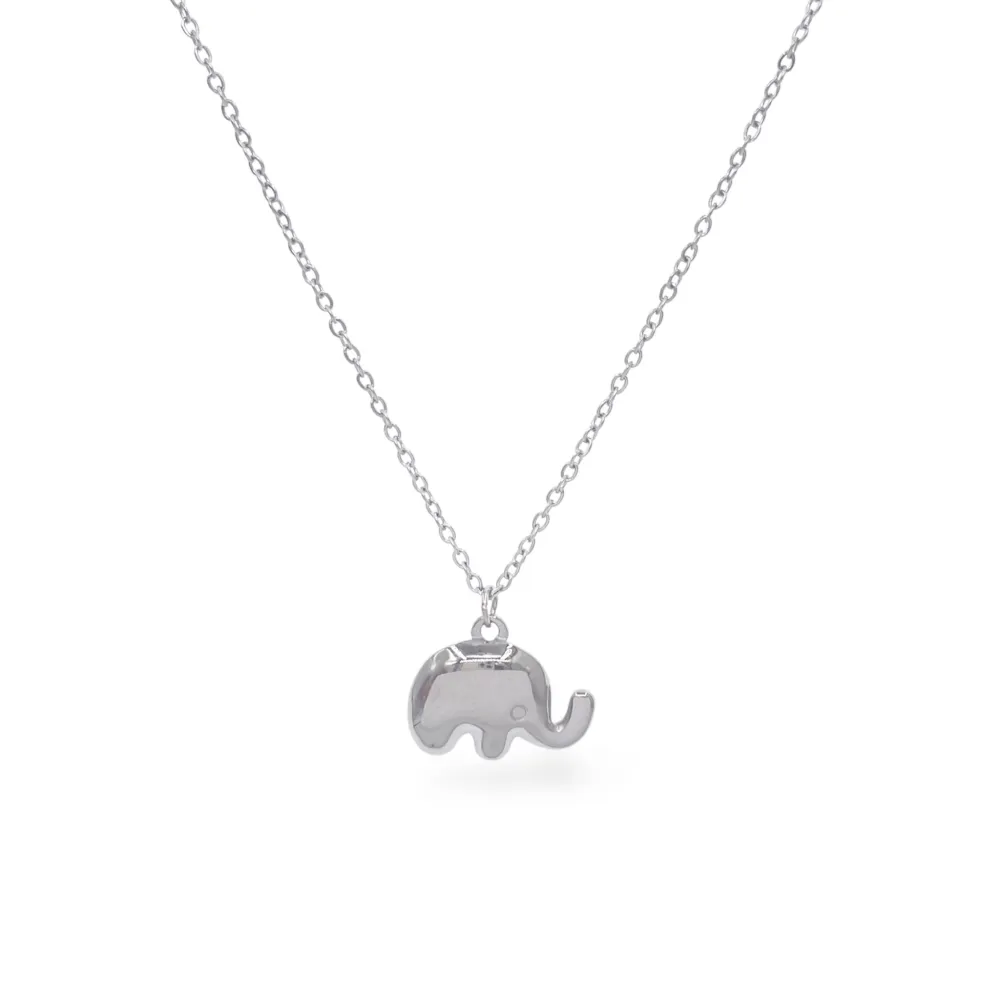 Elefante-Collana Corta in Acciaio - CL-413-3733