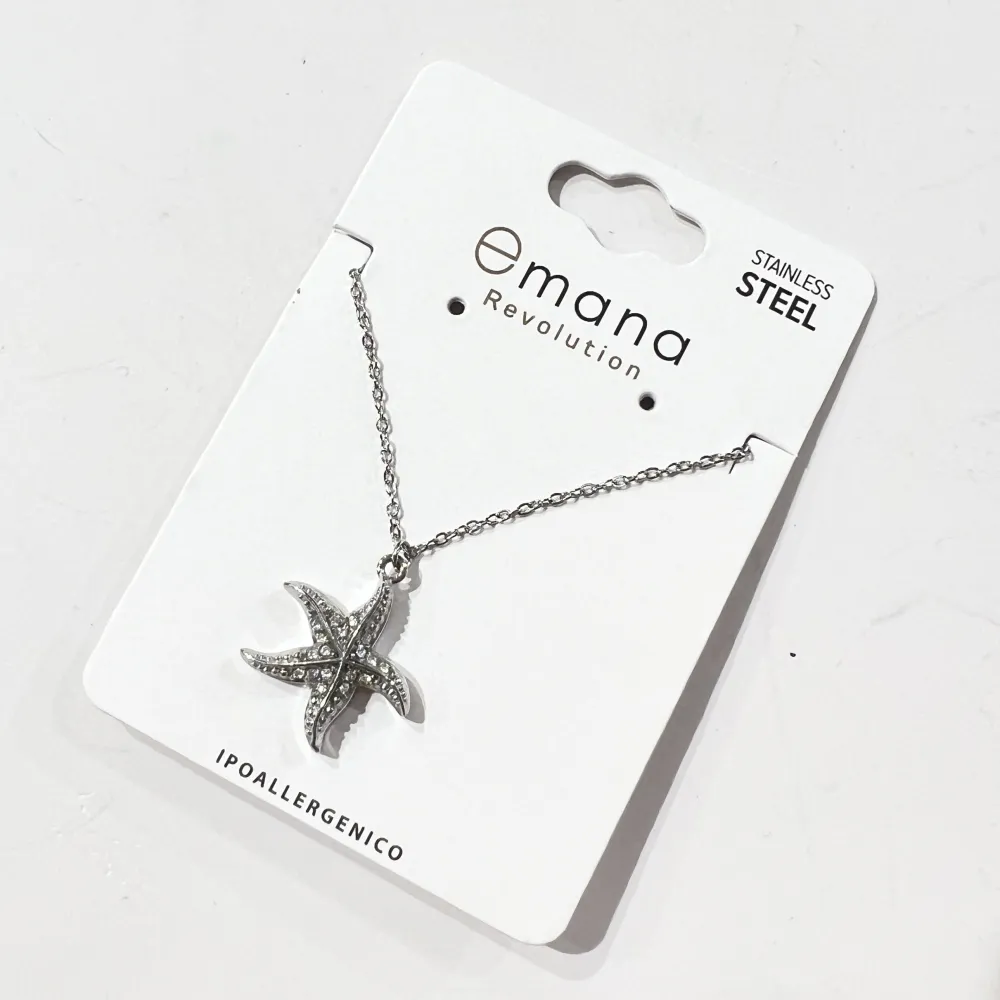 Stella Marina -Collana Corta in Acciaio - CL-795-10603 (Argento)