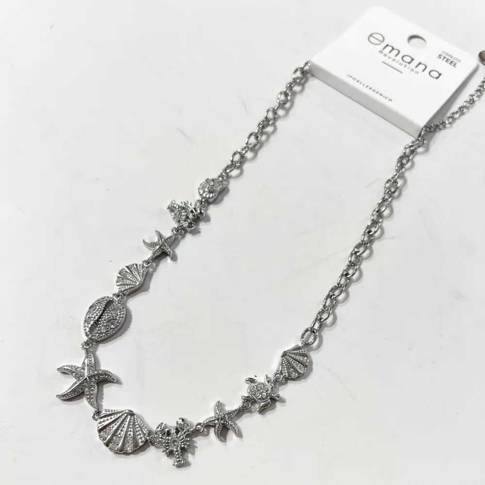 Mare. Stella Marina -Collana Corta in Acciaio - CL-795-10632 (Argento)