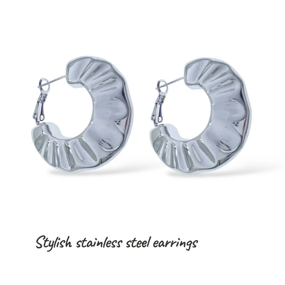 Cerchio-Orecchini in Acciaio - OR-103-AA6536E (Argento)