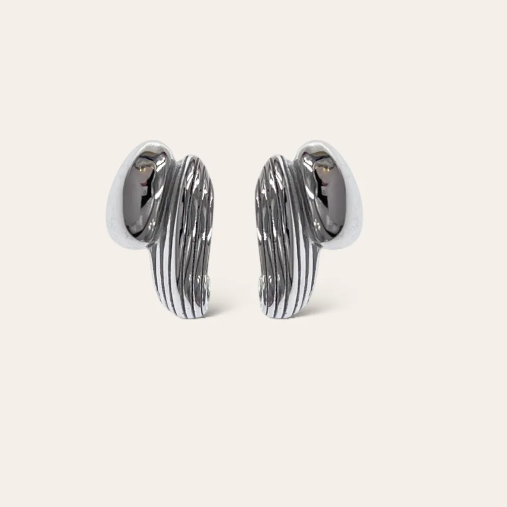 Forma Particolare -Orecchini in Acciaio - OR-413-2406 (Argento)