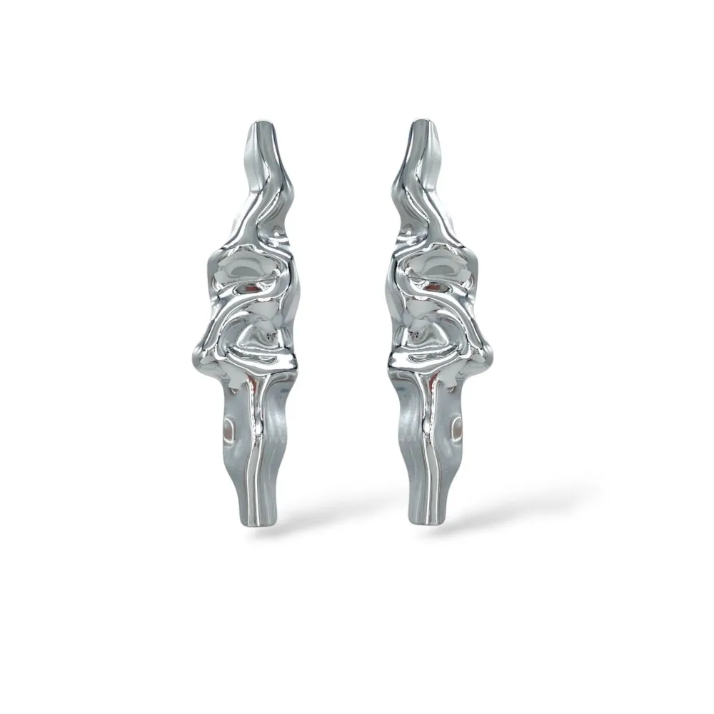Alien - Orecchini Moda in Acciaio -Orecchini in Acciaio - OR-413-833 (Argento)