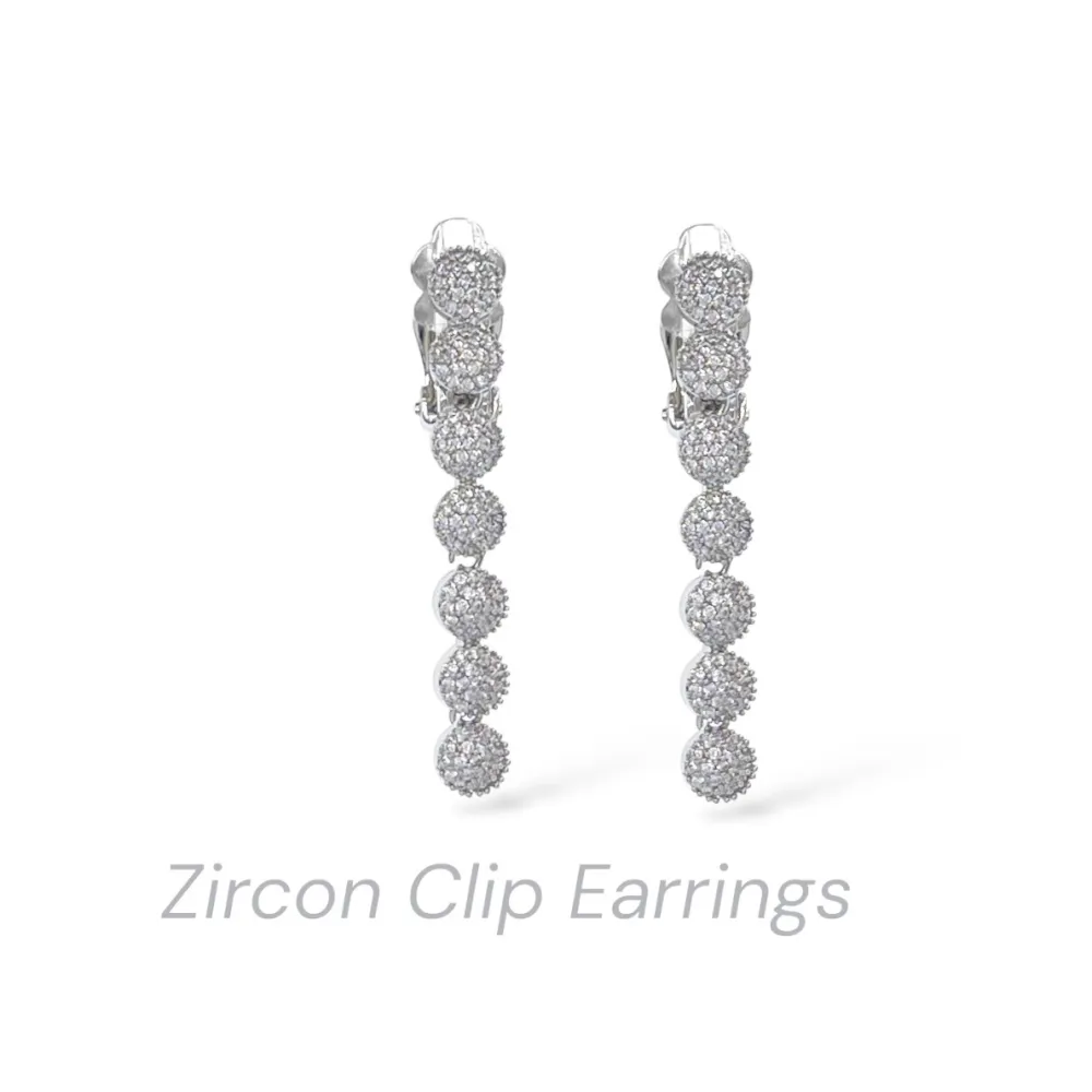 Pendente con Tondo-Orecchini a Clip - OR-506-423J (Argento)