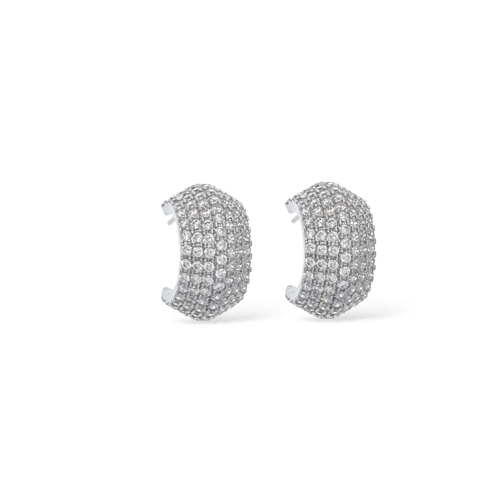 [OR-506-429] Cerchio-Orecchini con Cubic Zirconia - OR-506-429 (Argento)