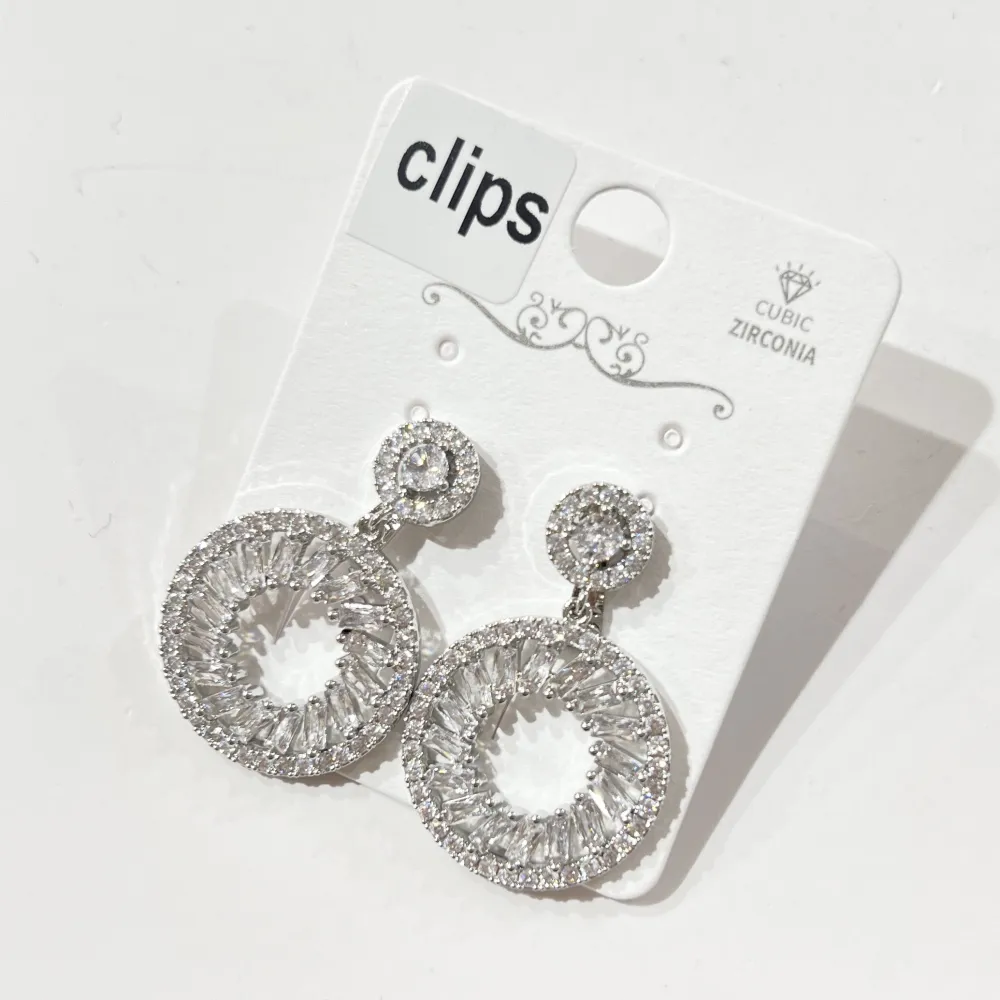 Tondo con Cerchio-Orecchini a Clip - OR-506-442J (Argento)