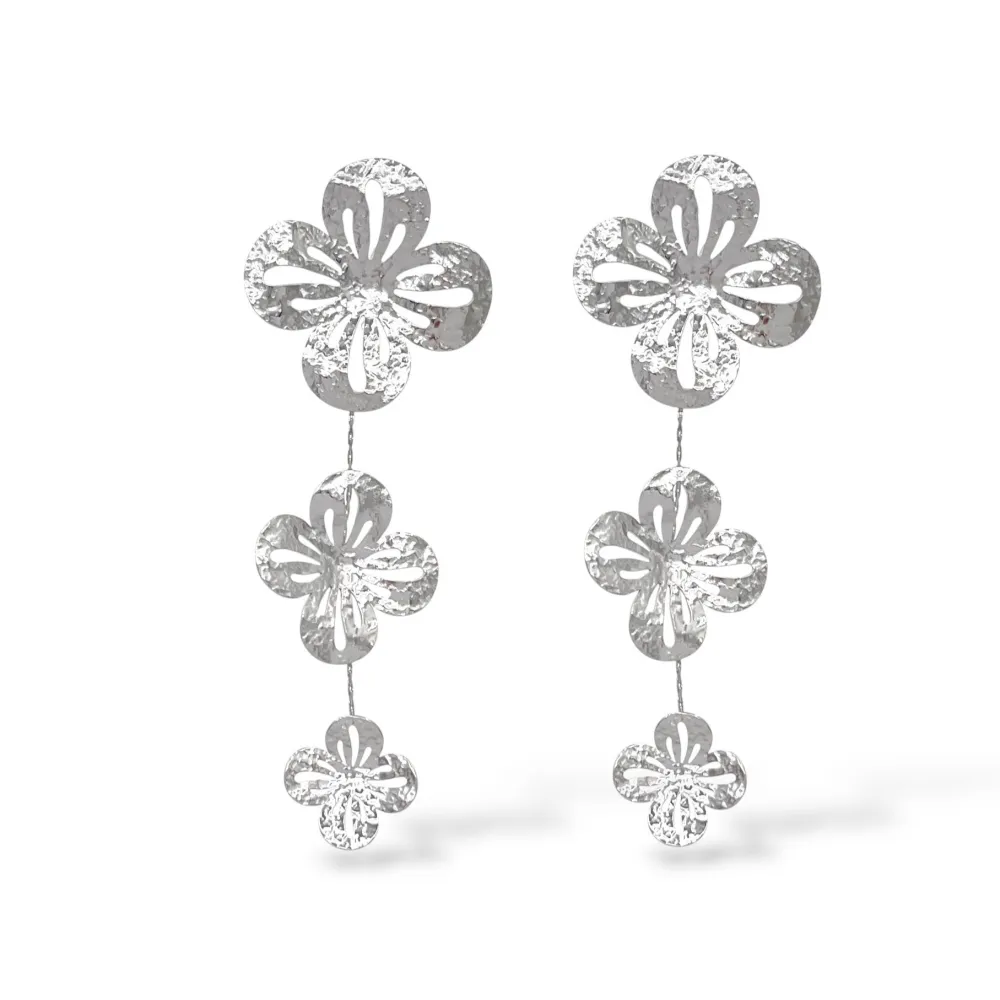 Fiore-Orecchini in Acciaio - OR-795-19747