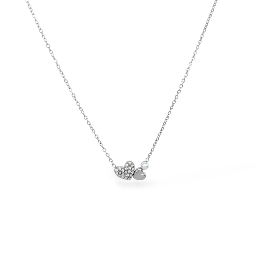 Cuore Cuorecino-Collana Corta in Acciaio - CL-795-10615