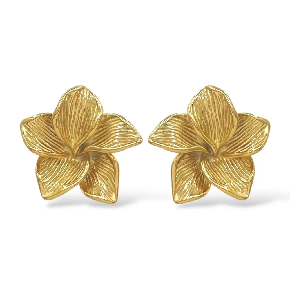 Fiore-Orecchini in Acciaio - OR-774-102