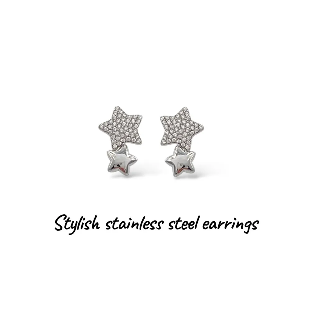 Stella -Orecchini in Acciaio - OR-795-19775