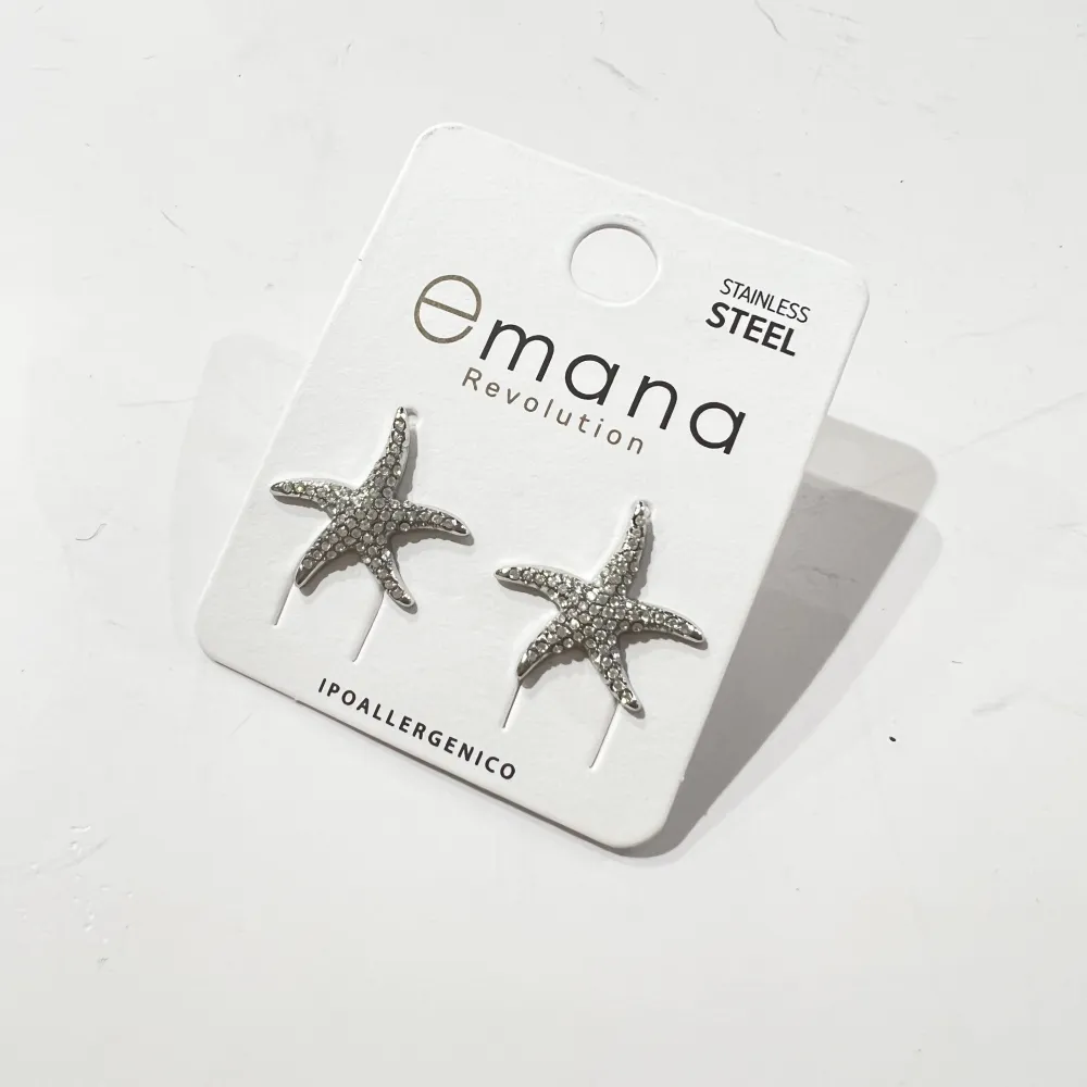 Stella Marina-Orecchini in Acciaio - OR-795-19778 -1977B (Argento)