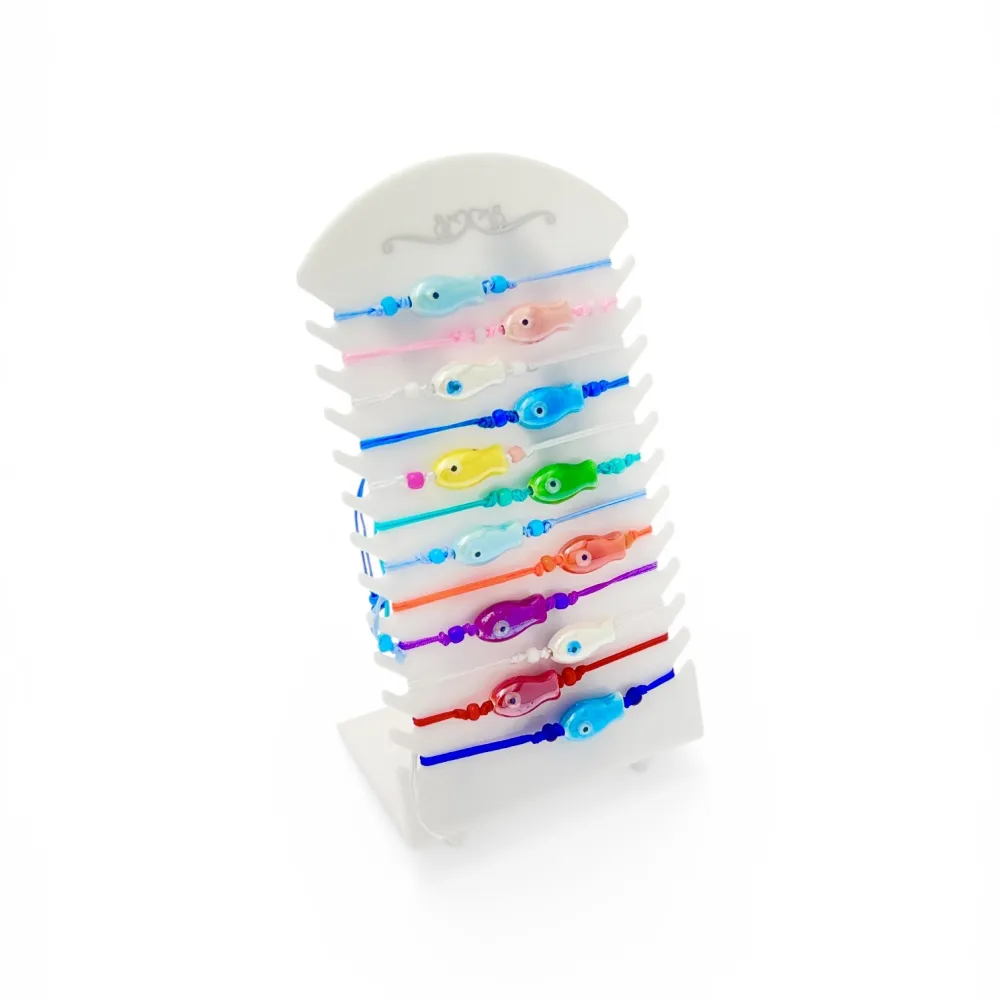 Pesce- Bracciali Elastici in Metallo (Blister da 12Pz) - BPM-480-111