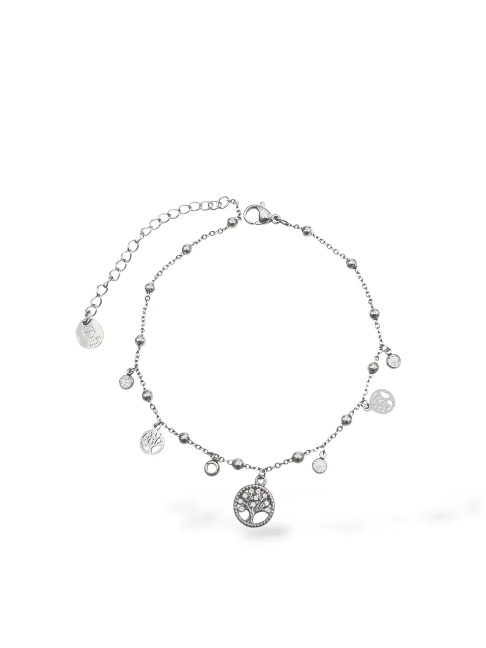 [CA-103-AA4668B] Albero della Vita e p.luce-Cavigliera in Acciaio - CA-103-AA4668B