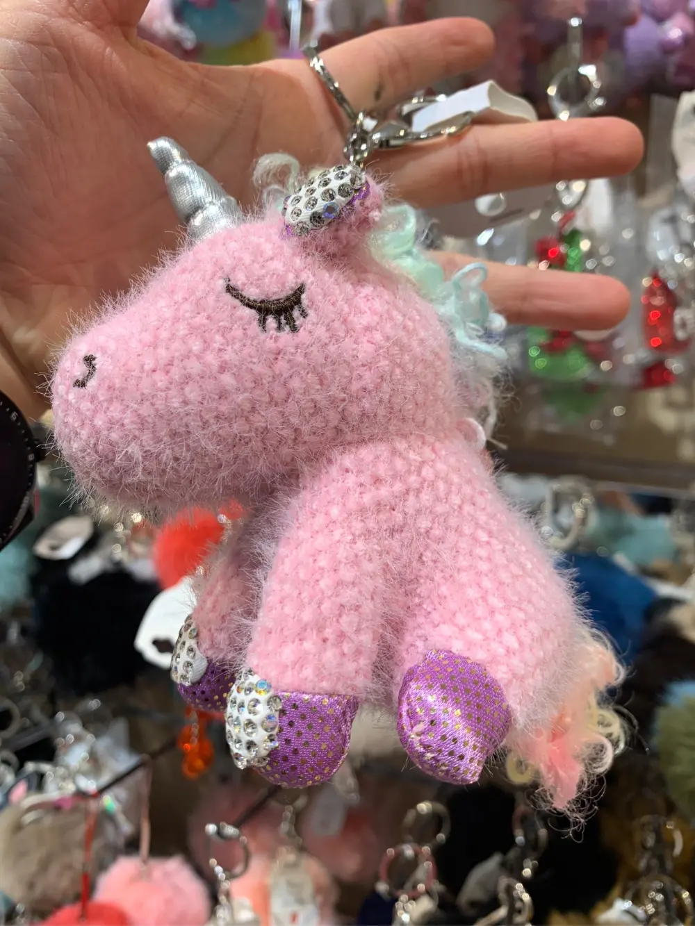 [PKM-478-47] Unicorno-12pz Portachiavi Peluche - PKM-478-47