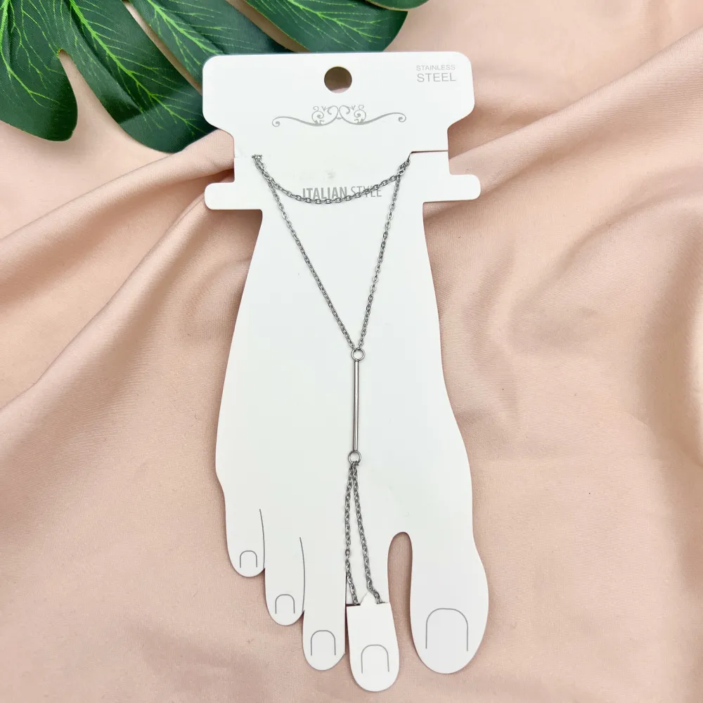 [CA-413-296] bastone-Braciapiede in Acciaio - CA-413-296 (Argento)