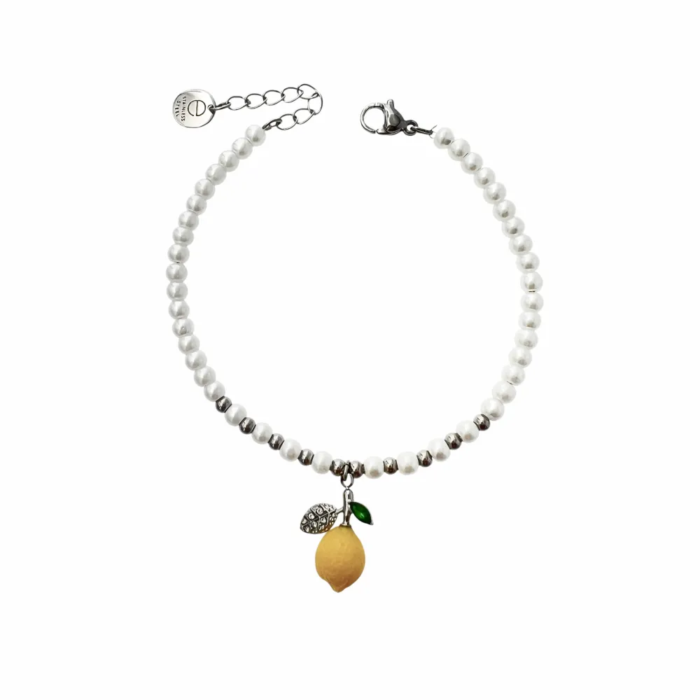 Limone perla-Bracciale in Acciaio - BR-103-AA5379B