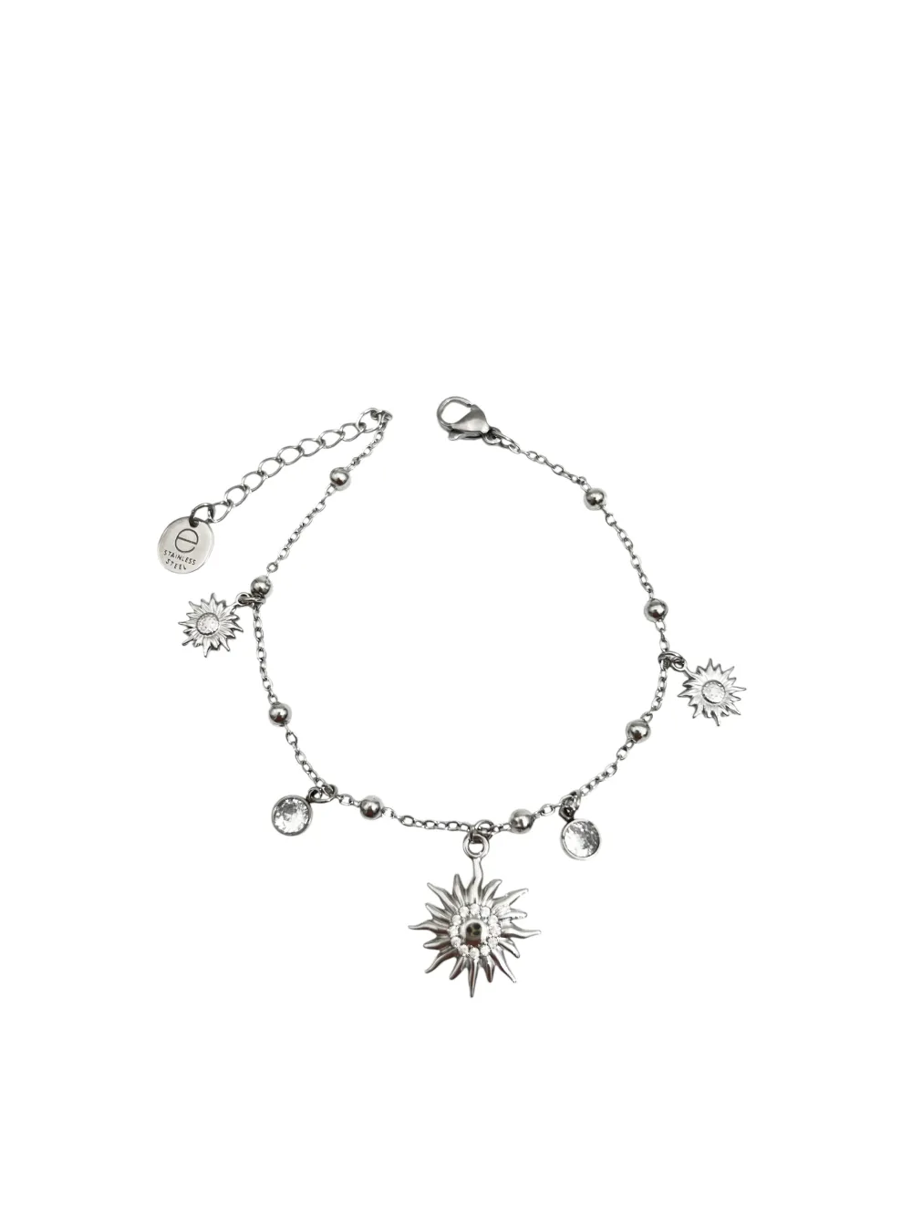 Sole - Bracciale in acciaio  - BR-103-AA6195B (ac ci ai o)