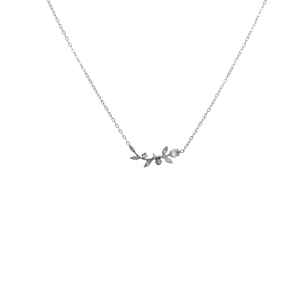 Tulipano -Collana Girocollo in Acciaio - CAC-795-10607 (Argento)