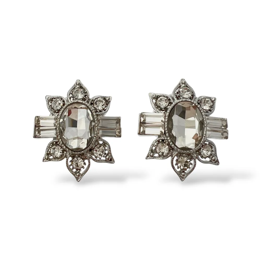 Fiore - Copri bottone con zirconia - SP-312-457