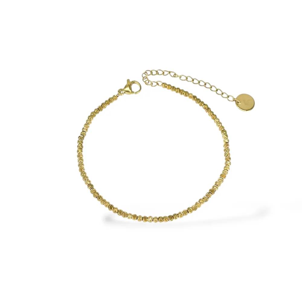 [BR-413-3286] Tondi-Bracciale in Acciaio - BR-413-3286 (Oro Giallo)