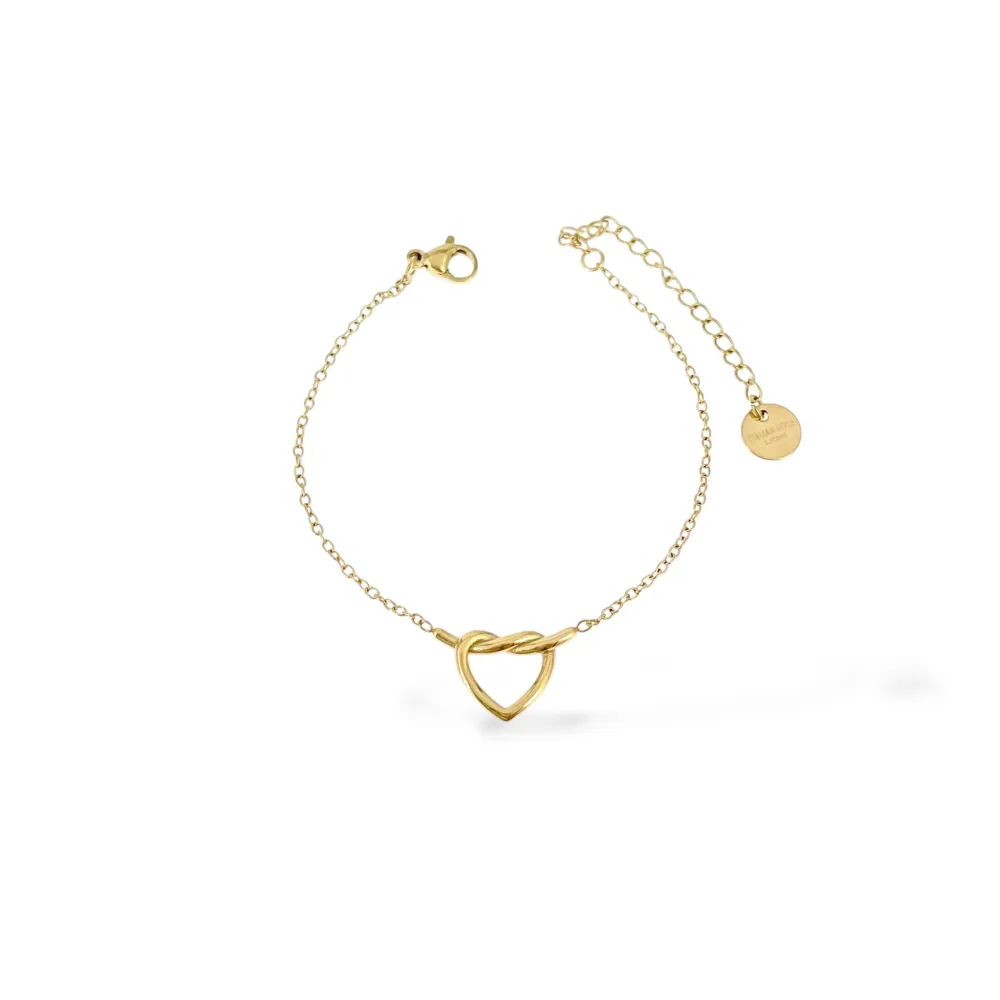 Cuore Nodo-Bracciale in Acciaio - BR-413-3287