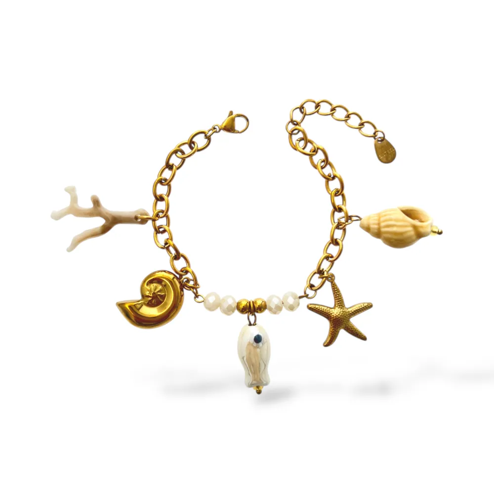 Pesce Mare -Bracciale in Acciaio - BR-732-644 (Bianco)