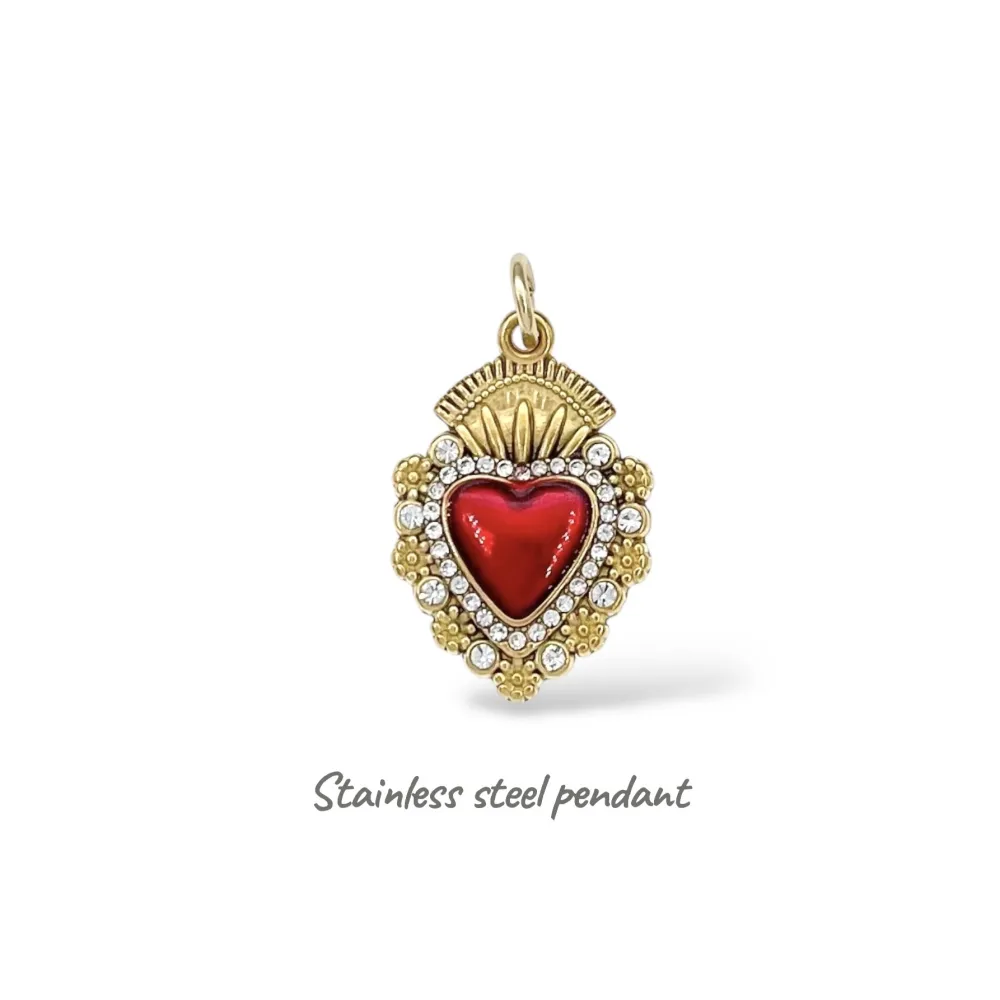[CIO-3] Sacro Cuore-Ciondolo /Charms in Acciaio - CIO-3
