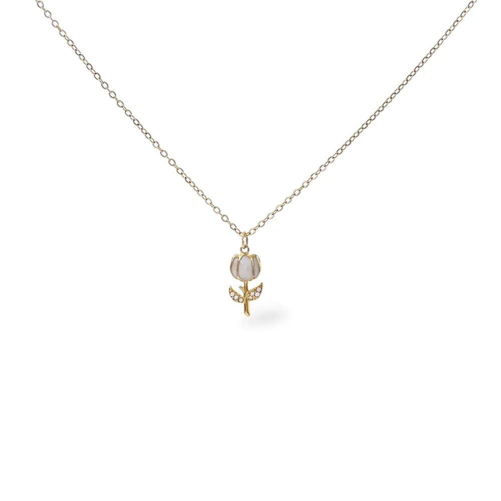 Tulipano -Collana corta in Acciaio - CL-103-AA7201N