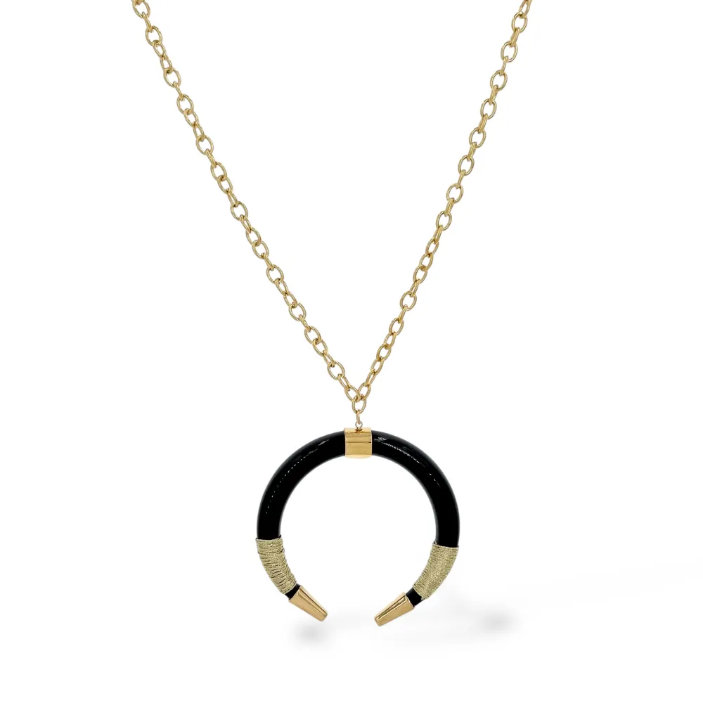 Corno-Collana Corta in Acciaio - CL-732-559