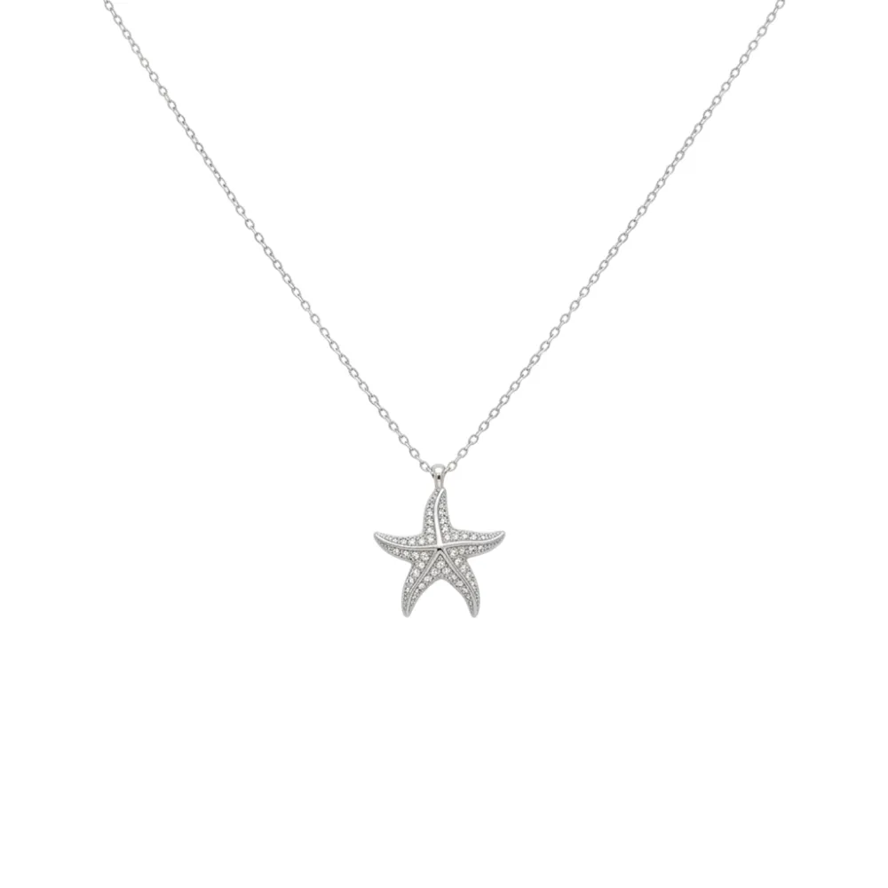 stella marina-Collana Corta in Acciaio - CL-795-10625