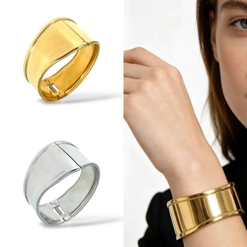 Bracciale Rigido con mole in Acciaio - BR-413-9516