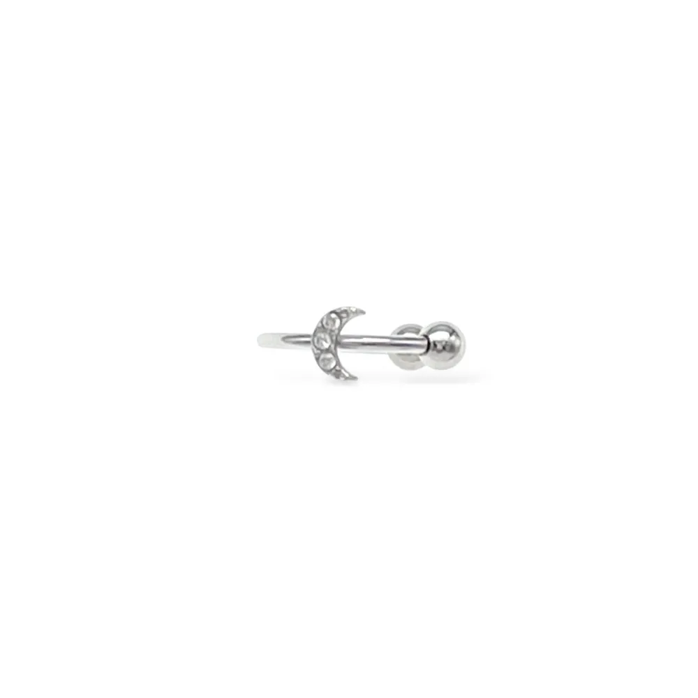 Luna - Earcuff in acciaio - OR-103-AA6957 (Argento)