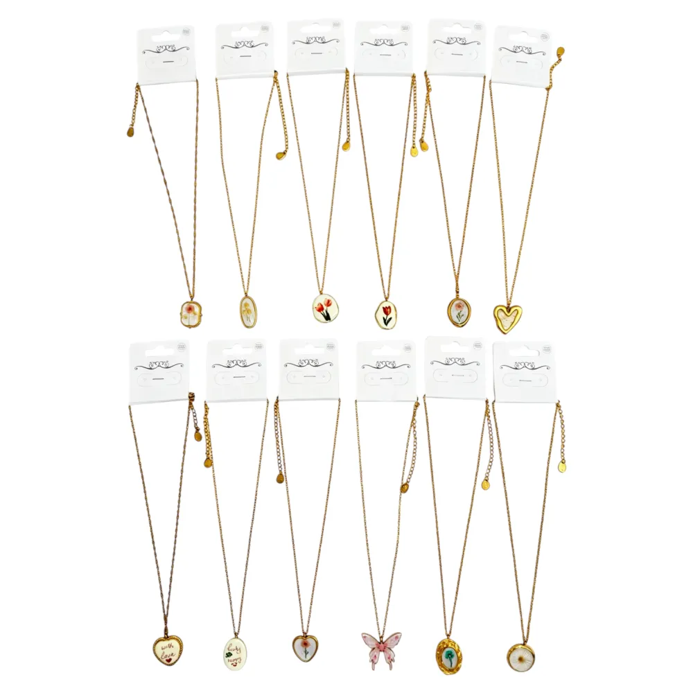 Fiori-Collana Corta in Acciaio - CL-732-655