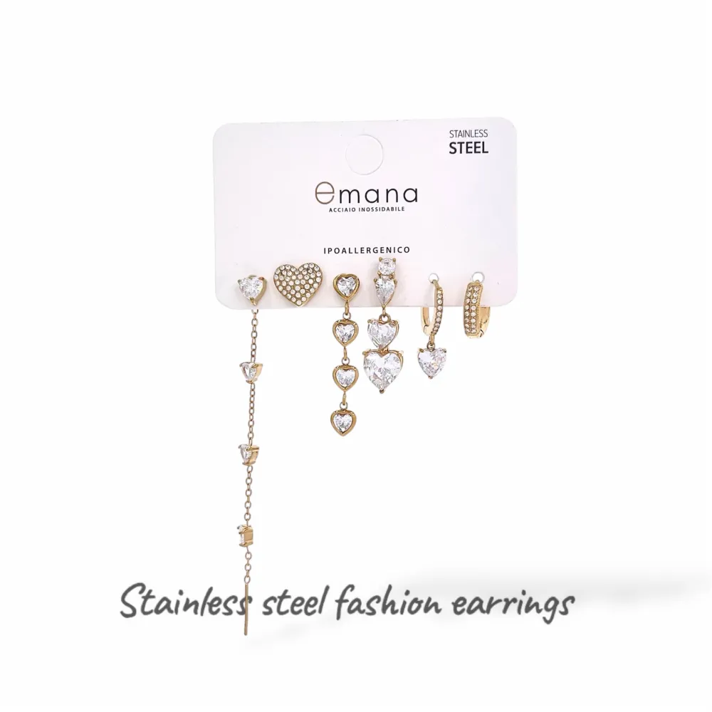 Cuore - Set Orecchini 6 Pz - OR-103-AA7038E