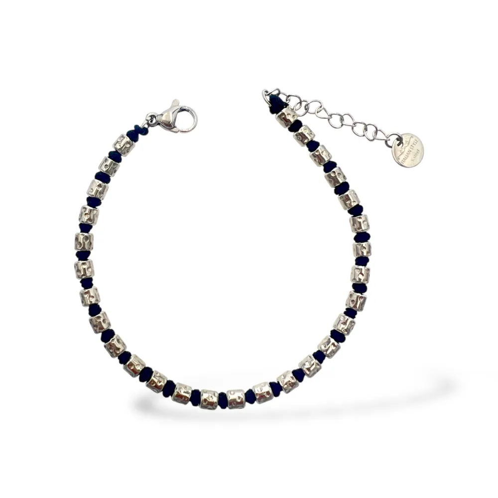 Nodo-Bracciale in Acciaio - BR-103-AA3388B (Nero)