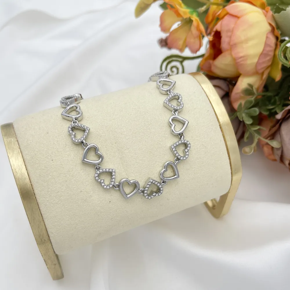 Cuore-Bracciale in Acciaio - BR-103-AA6142B