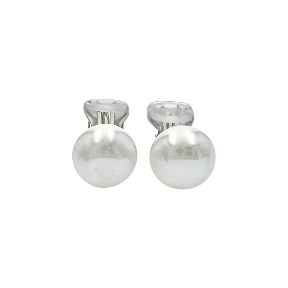 Perla di conchiglia - clip in acciaio - OR-506-498/10mm
