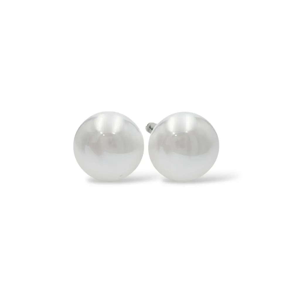 Perla di conchiglia - clip in acciaio - OR-506-498/16mm