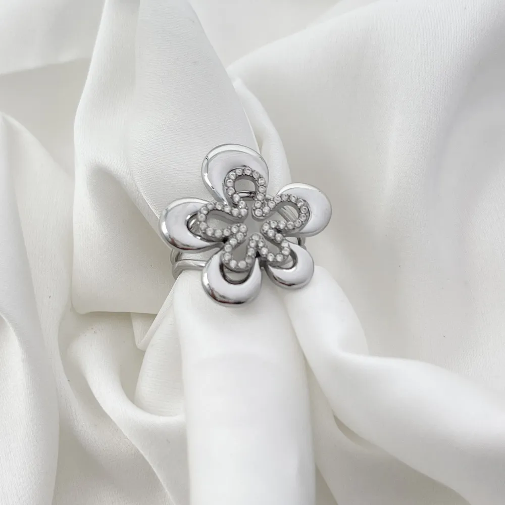 Cuore -Anello in Acciaio - AN-795-14187 (Argento)