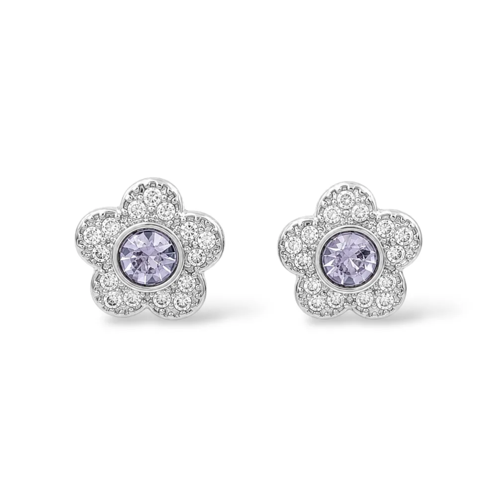 Fiore -Orecchini in Acciaio Emana - OR-103-AA7279E (Viola)