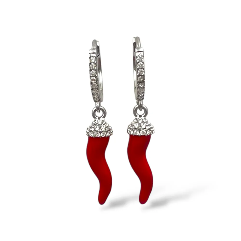 Cornetto-Orecchini in Acciaio - OR-103-AA5855E (Argento)