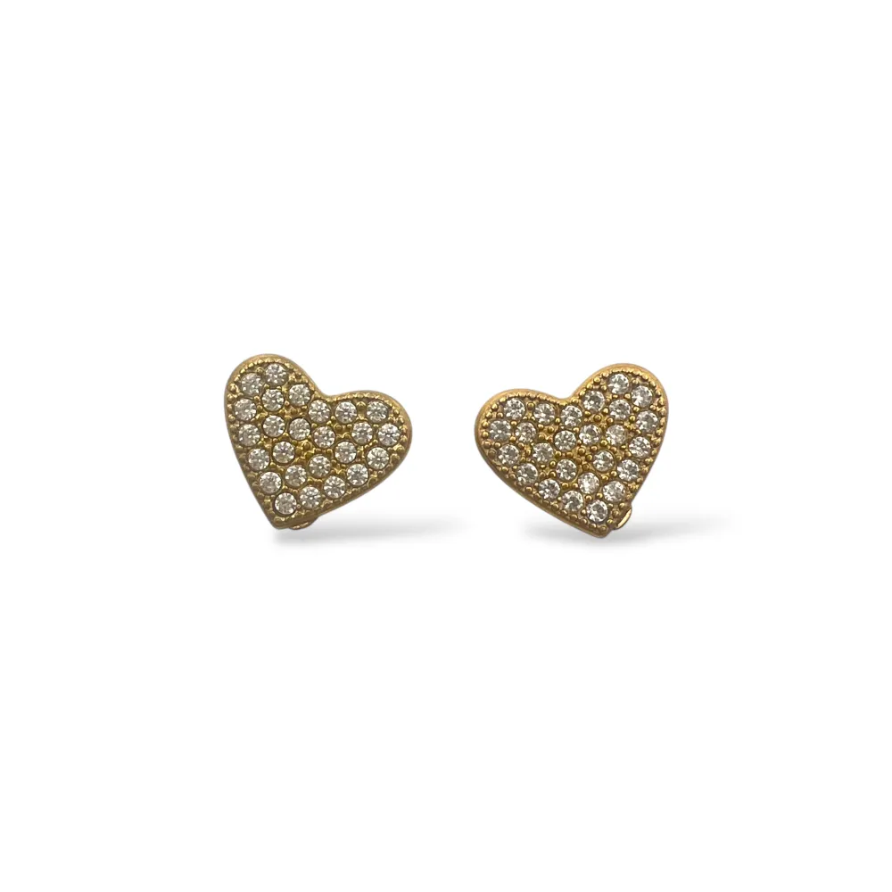 Cuore-Orecchini in Acciaio - OR-103-AA7198E (Oro Giallo)