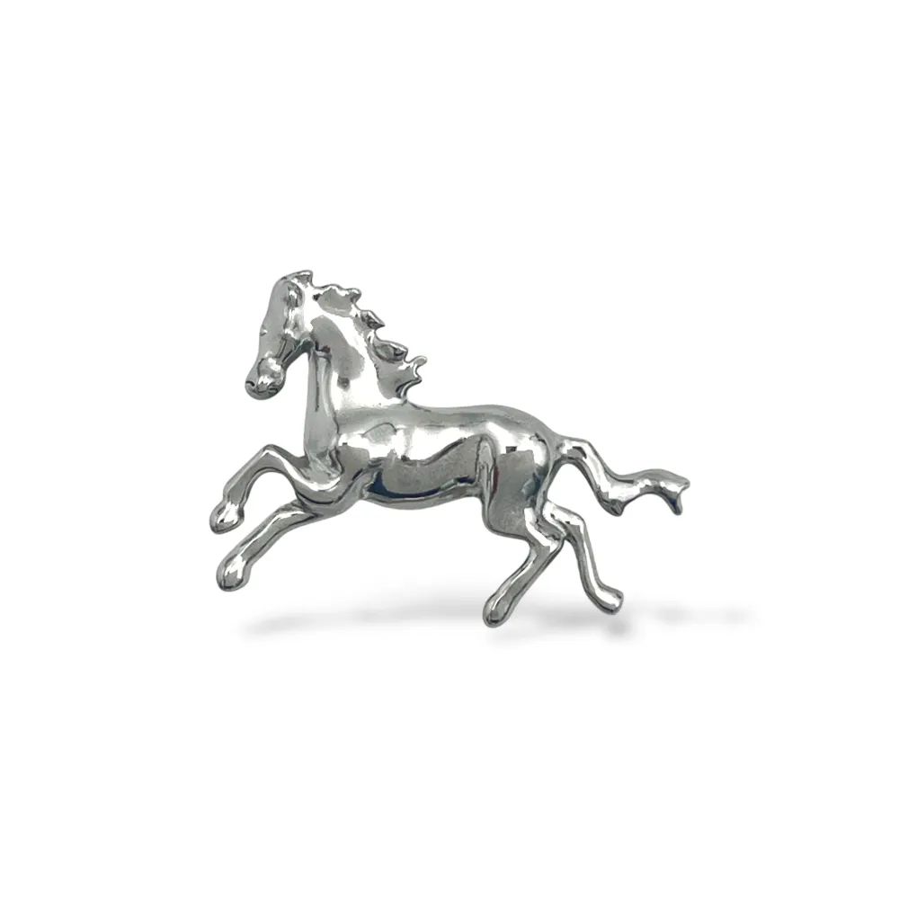 [SP-744-09] Cavallo-Spilla in Acciaio - SP-744-09 (Argento)