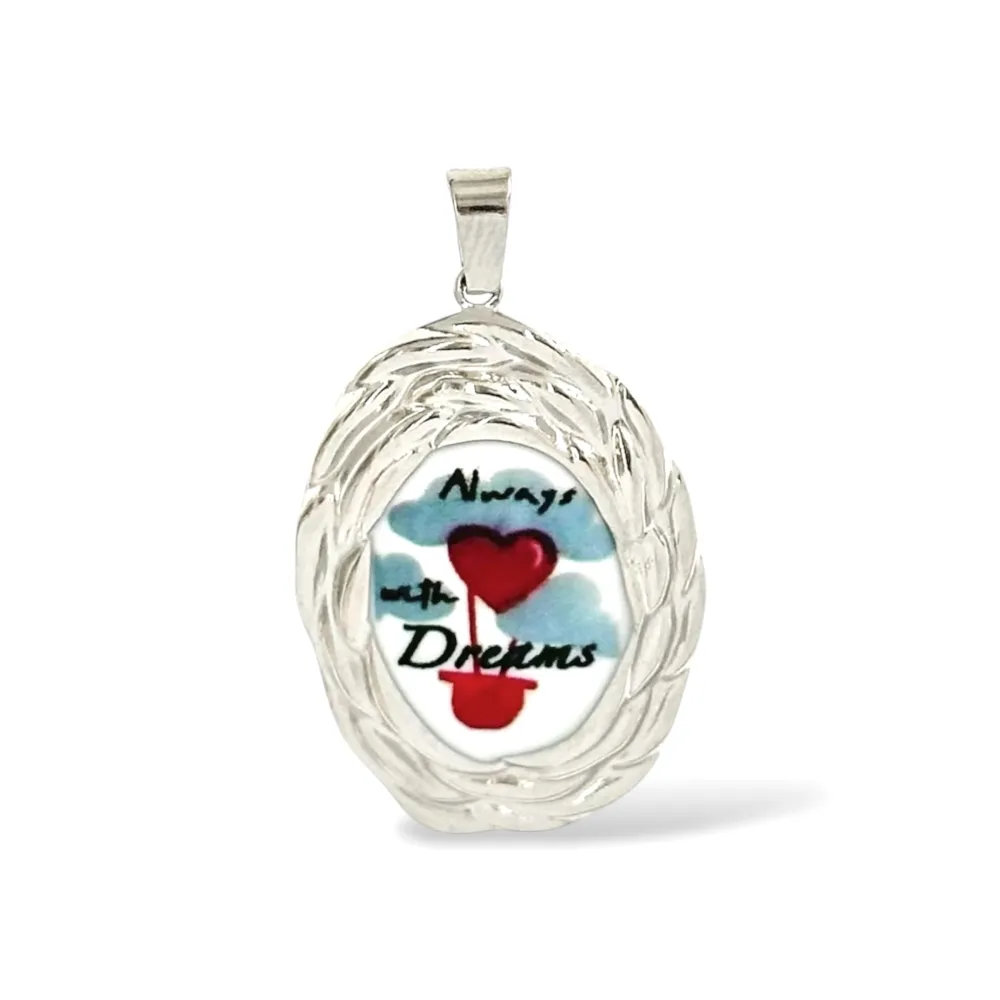 Always with Dreams-Ciondolo/Charms in Acciaio - DIY-732-40 (Argento)