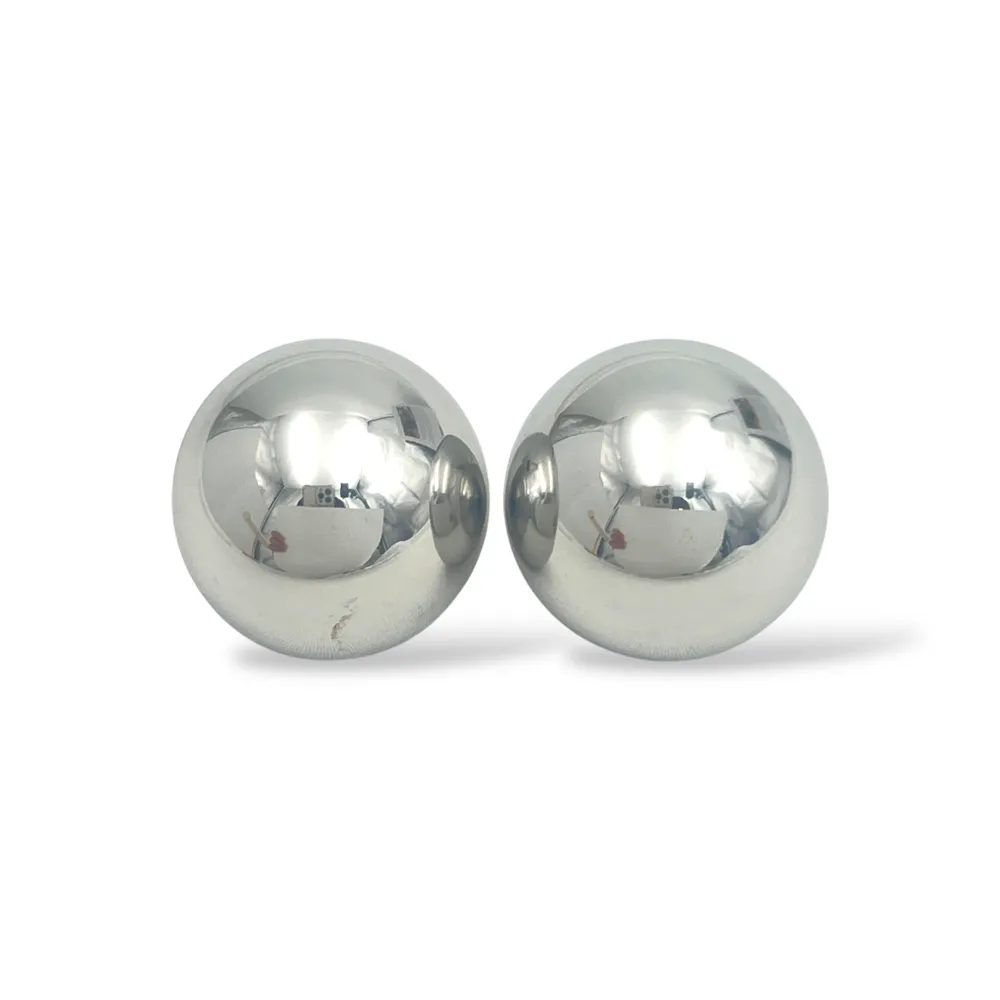 Perla in acciaio -Orecchini a Clip - OR-103-AA4023E/25mm (Argento)