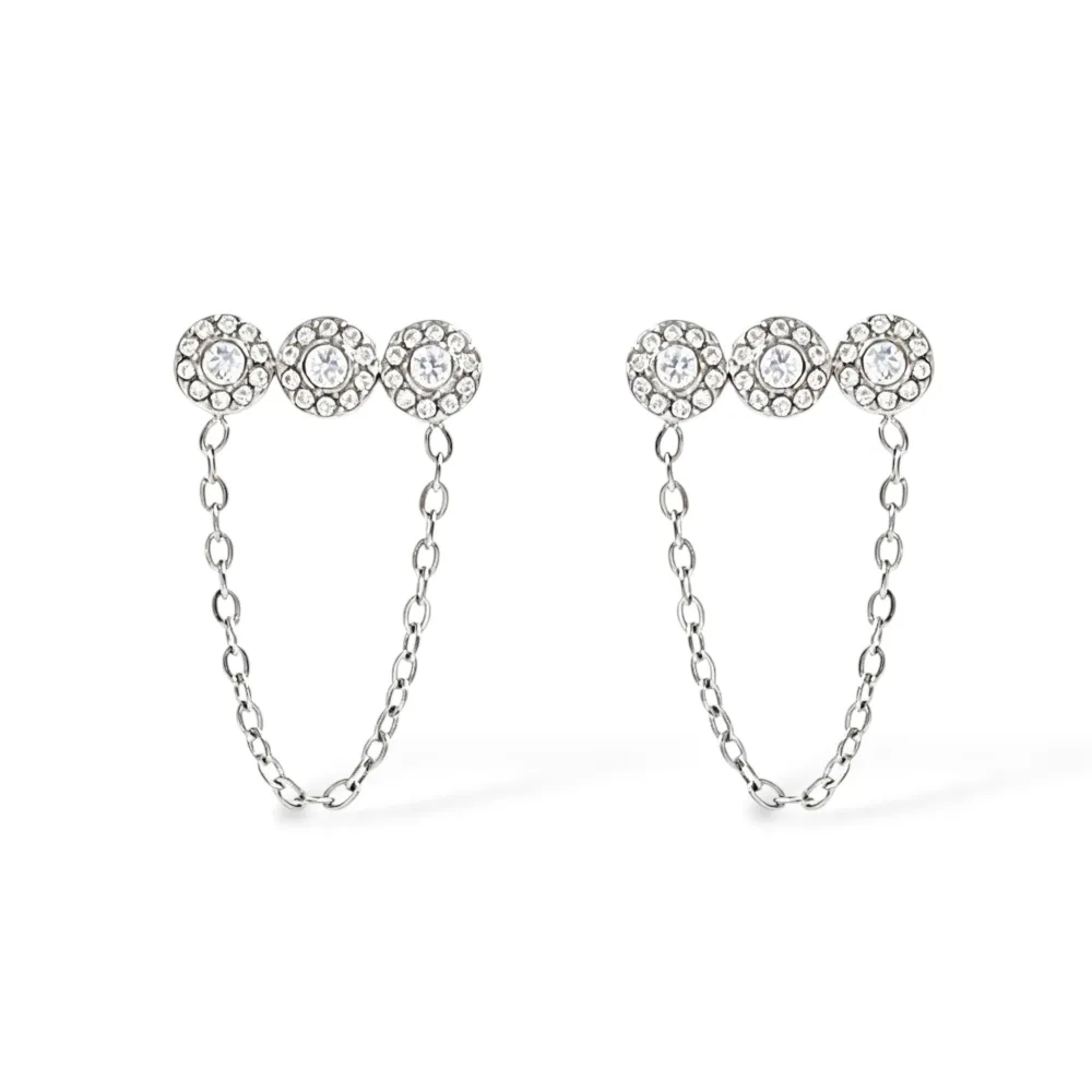 Punto luce legati-Orecchini in Acciaio - OR-103-AA7339E (Argento)