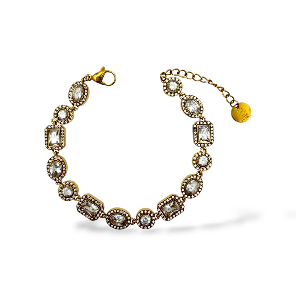 punto luce -Bracciale in Acciaio - BR-795-17136 (Bianco/Oro)