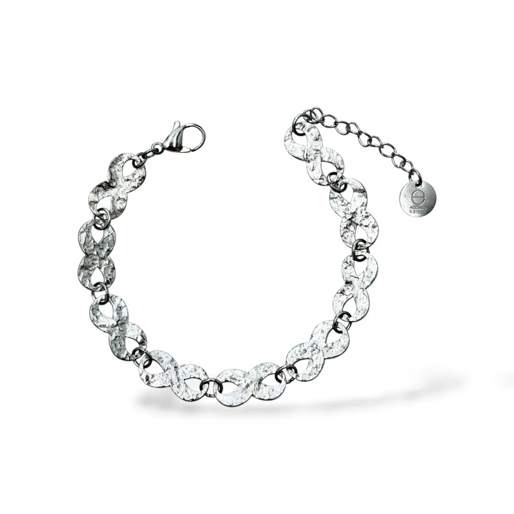 [BR-795-17234] Infinito-Bracciale in Acciaio - BR-795-17234 (Argento)