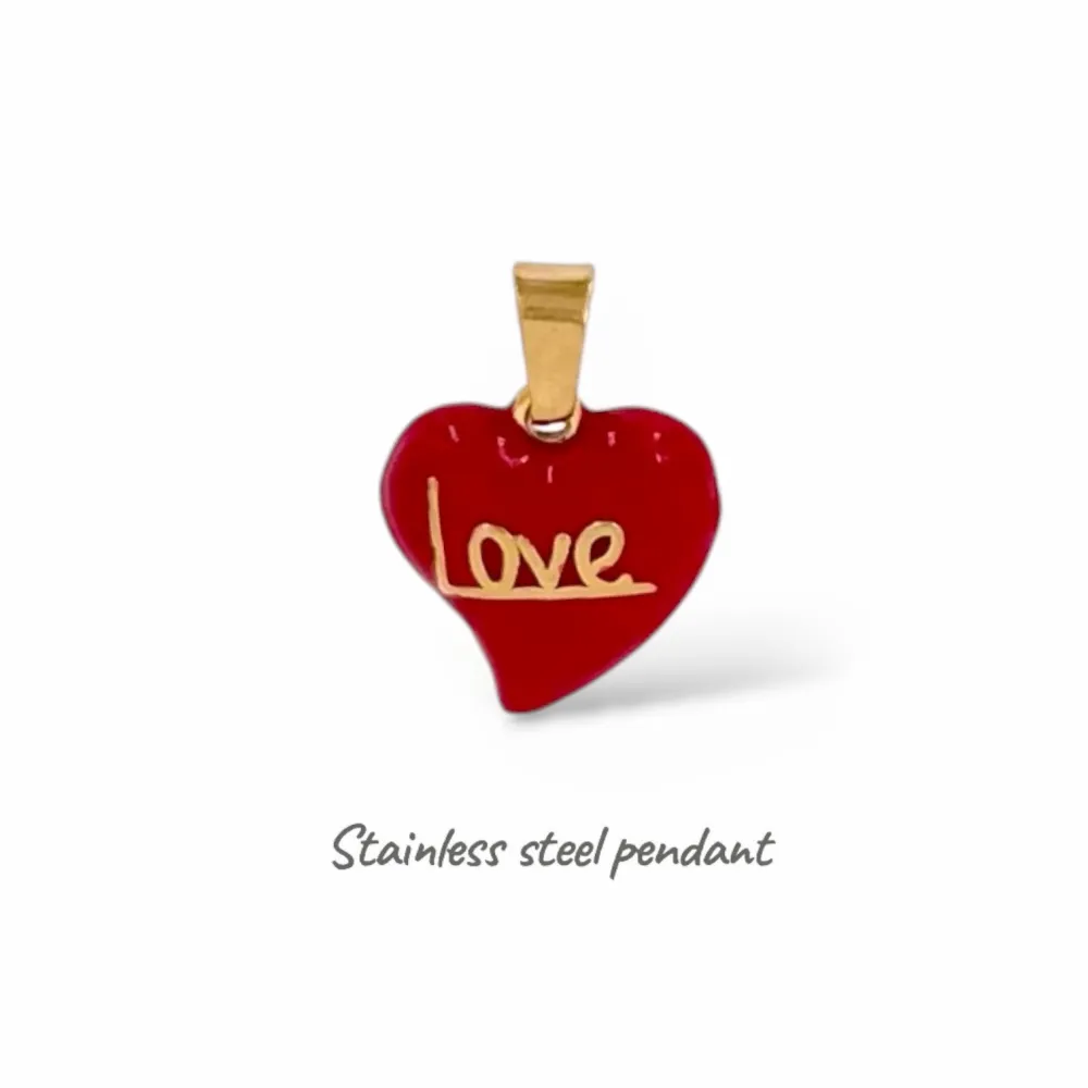 Cuore-Ciondolo/Charms in Acciaio - DIY-413-83