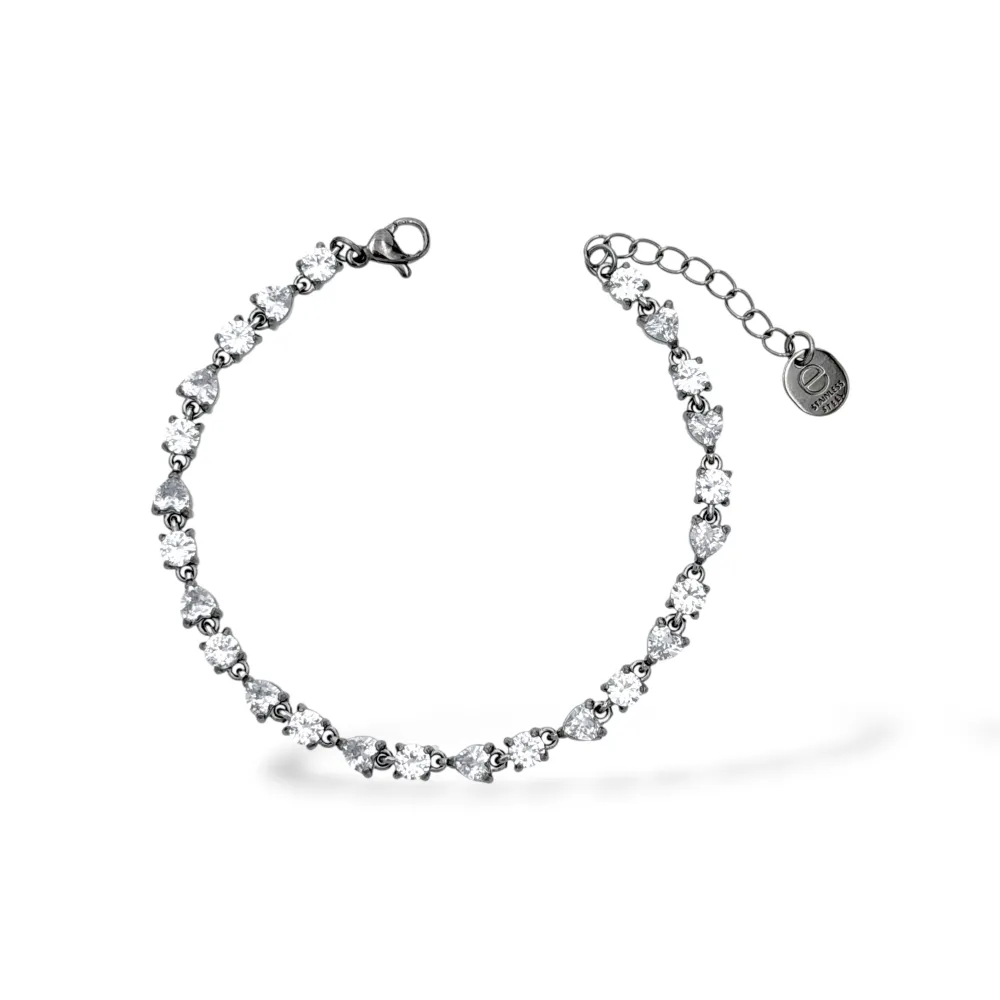 Punto Luce e Cuore -Bracciale in Acciaio - BR-103-AA7337B