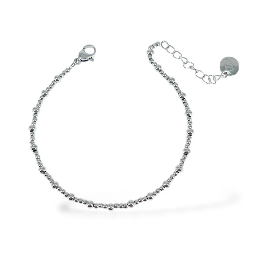 Palline-Bracciale in Acciaio - BR-103-AA7443B